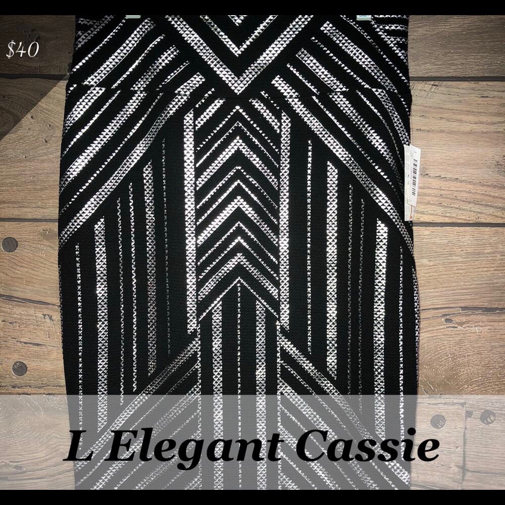 Large LuLaRoe Elegant Cassie skirt New w tags